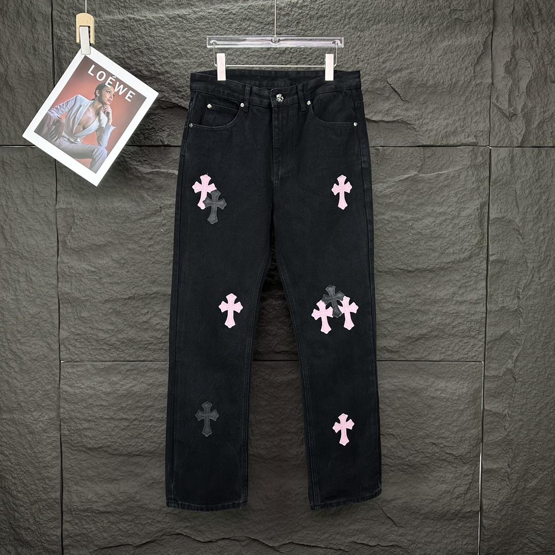 Chrome Hearts Straight Leg Jeans - DopestKickz