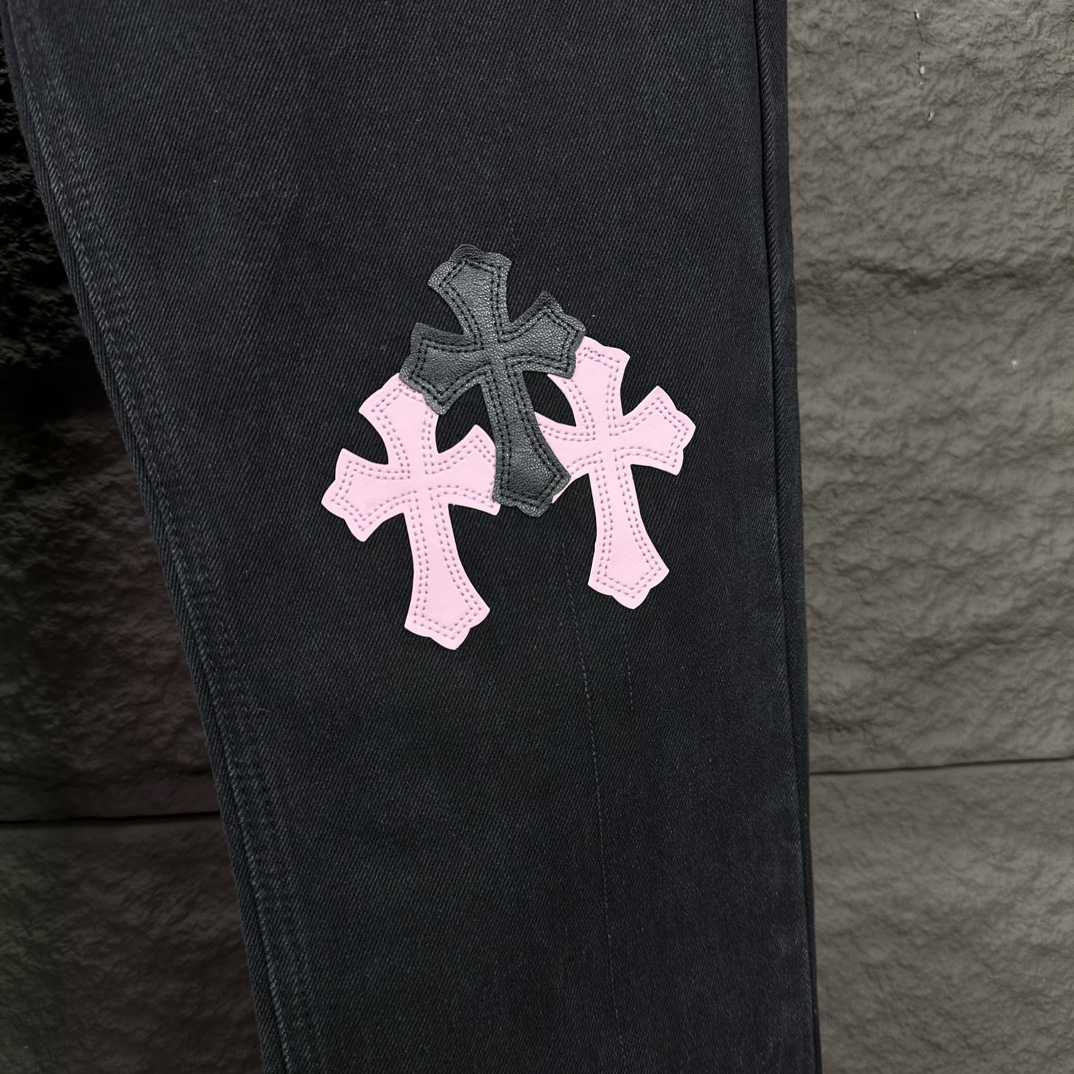 Chrome Hearts Straight Leg Jeans - DopestKickz