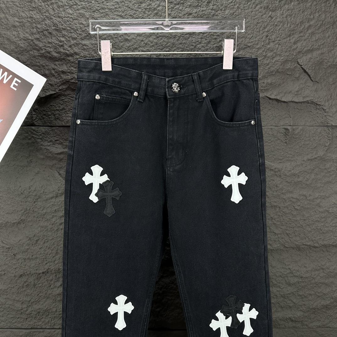 Chrome Hearts Straight Leg Jeans - DopestKickz