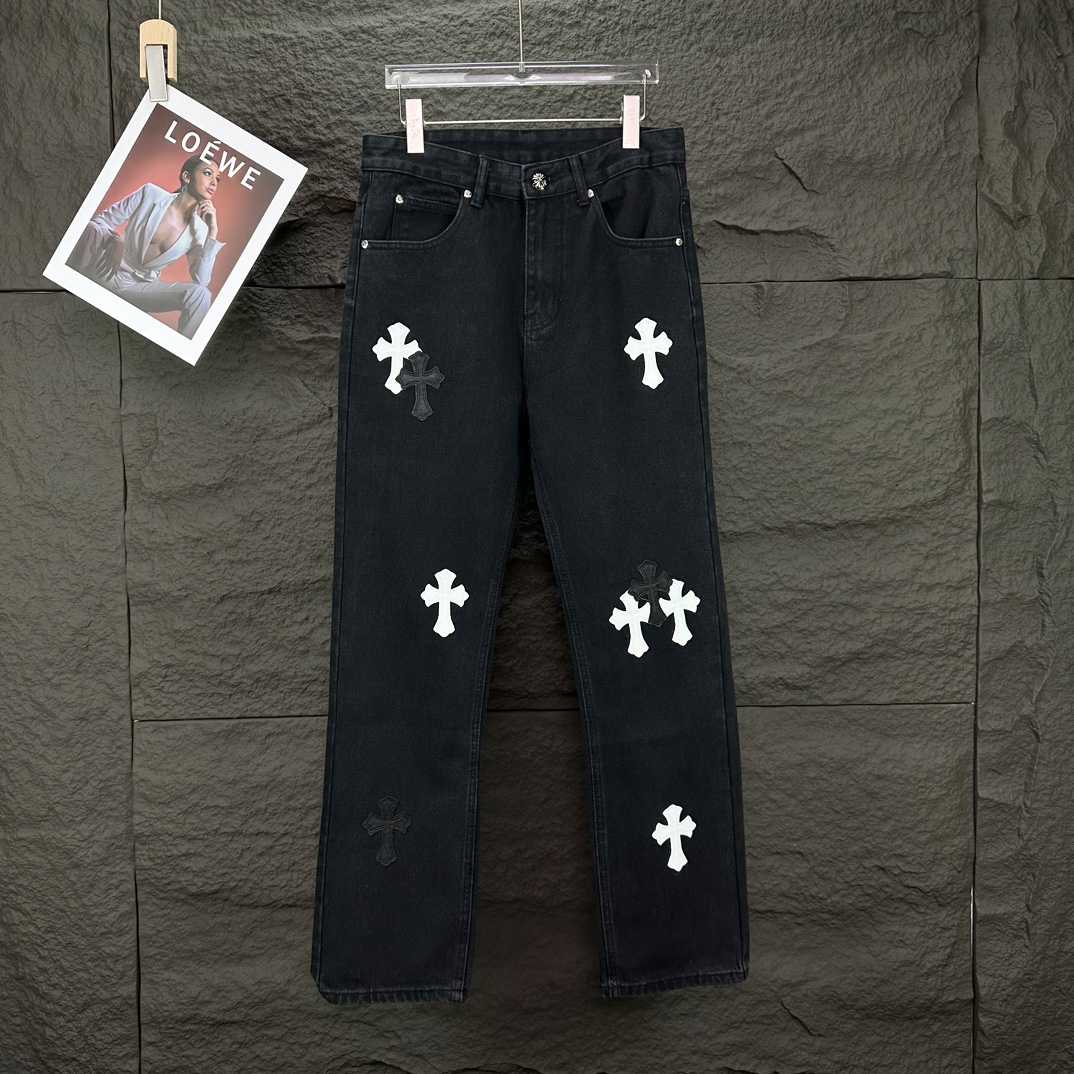 Chrome Hearts Straight Leg Jeans - DopestKickz