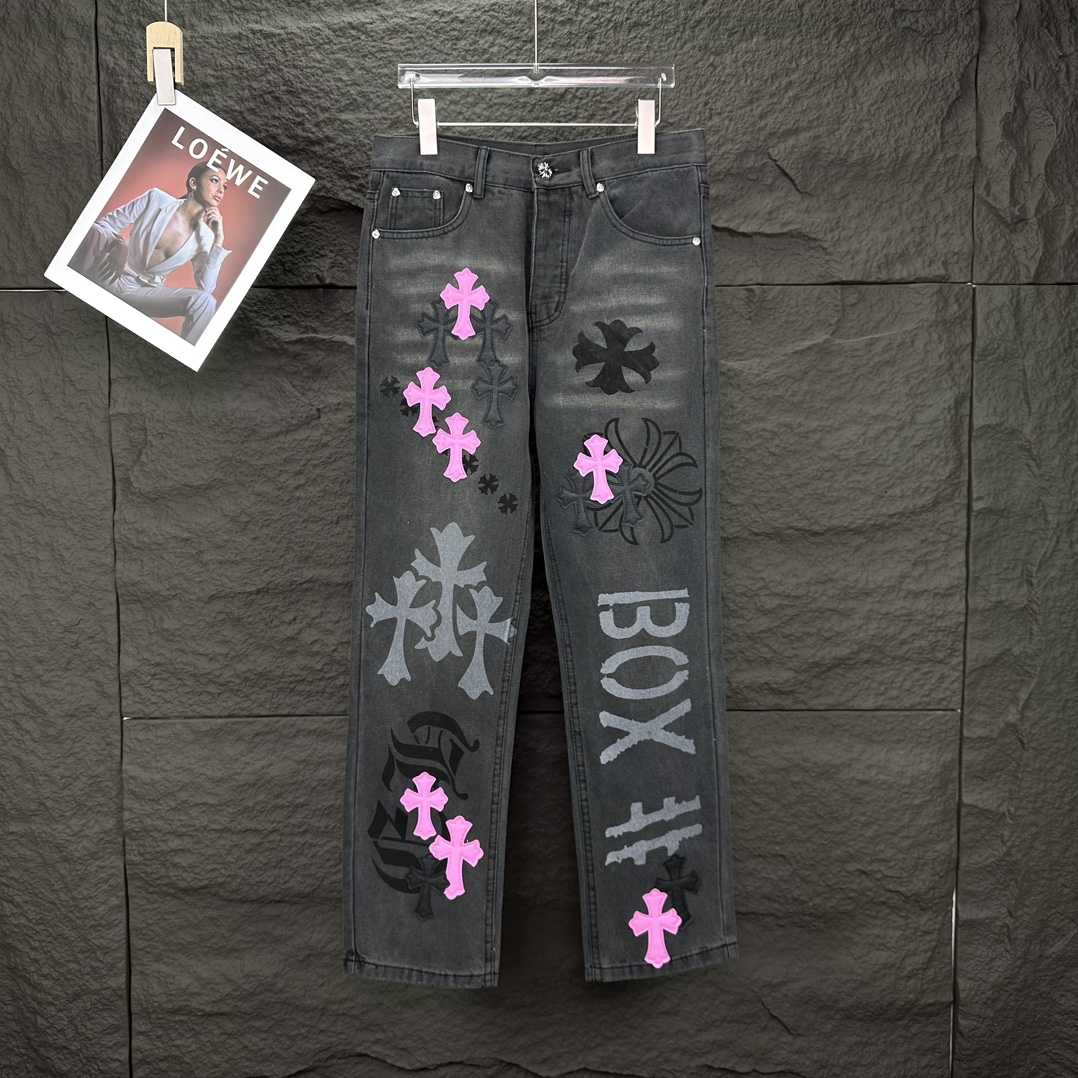 Chrome Hearts Straight Leg Jeans - DopestKickz