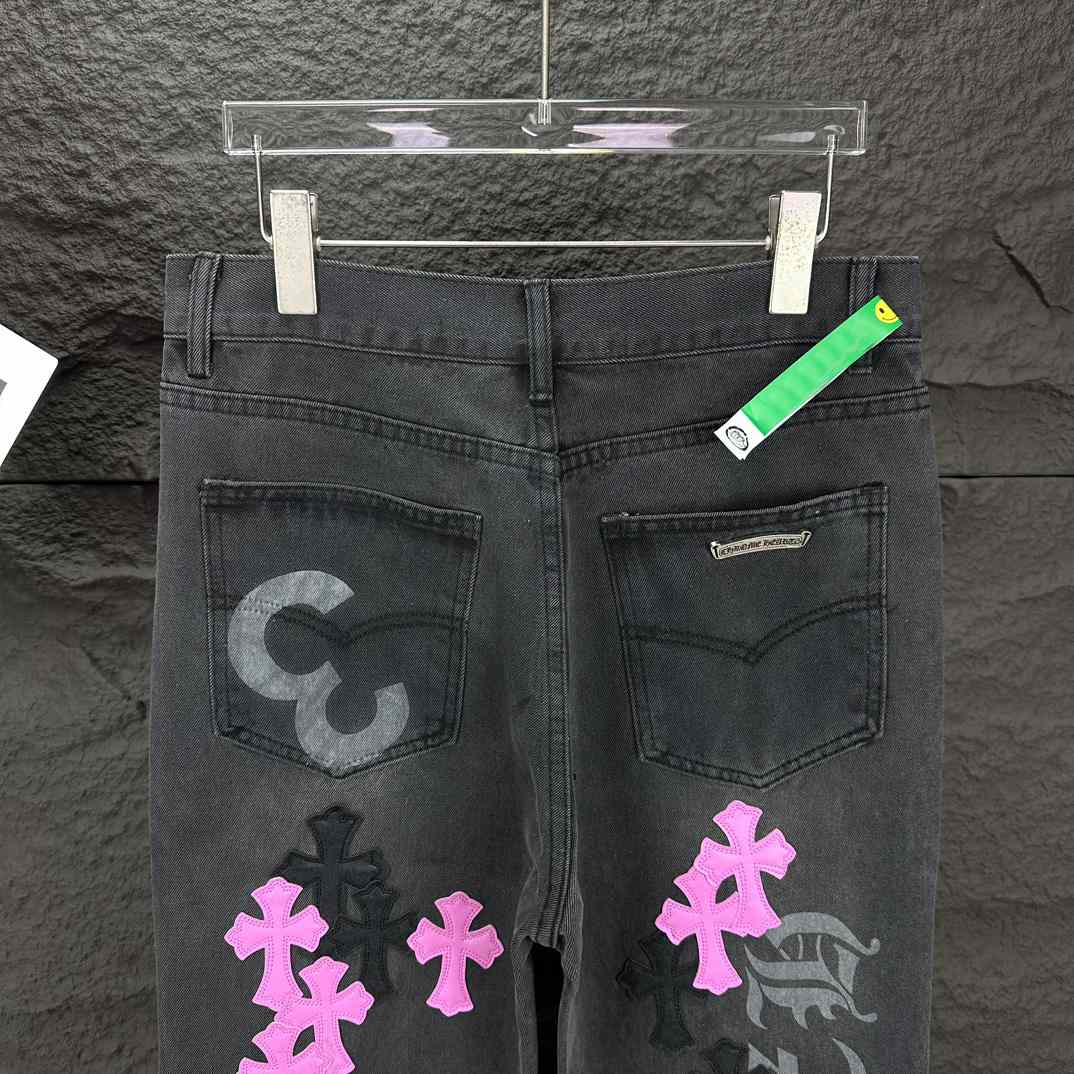 Chrome Hearts Straight Leg Jeans - DopestKickz