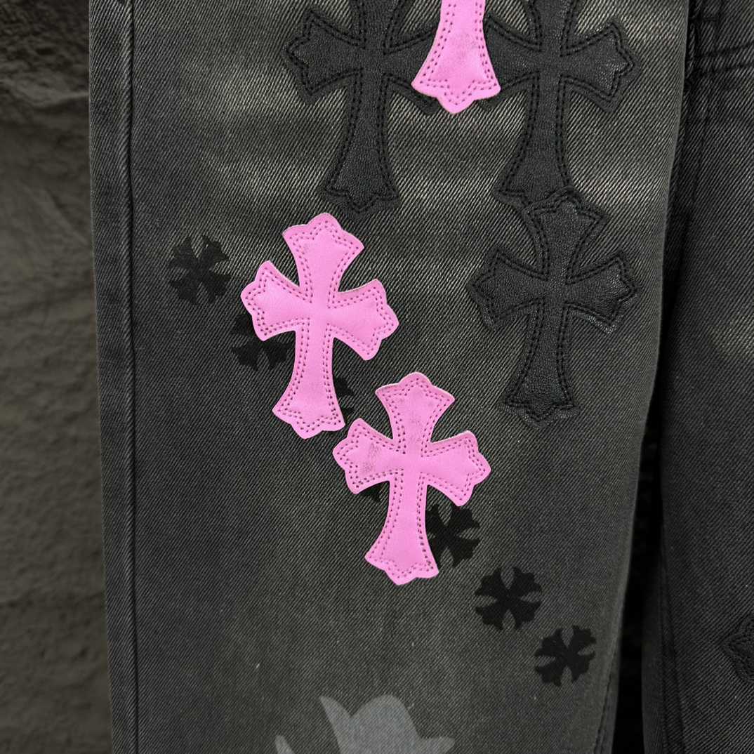 Chrome Hearts Straight Leg Jeans - DopestKickz