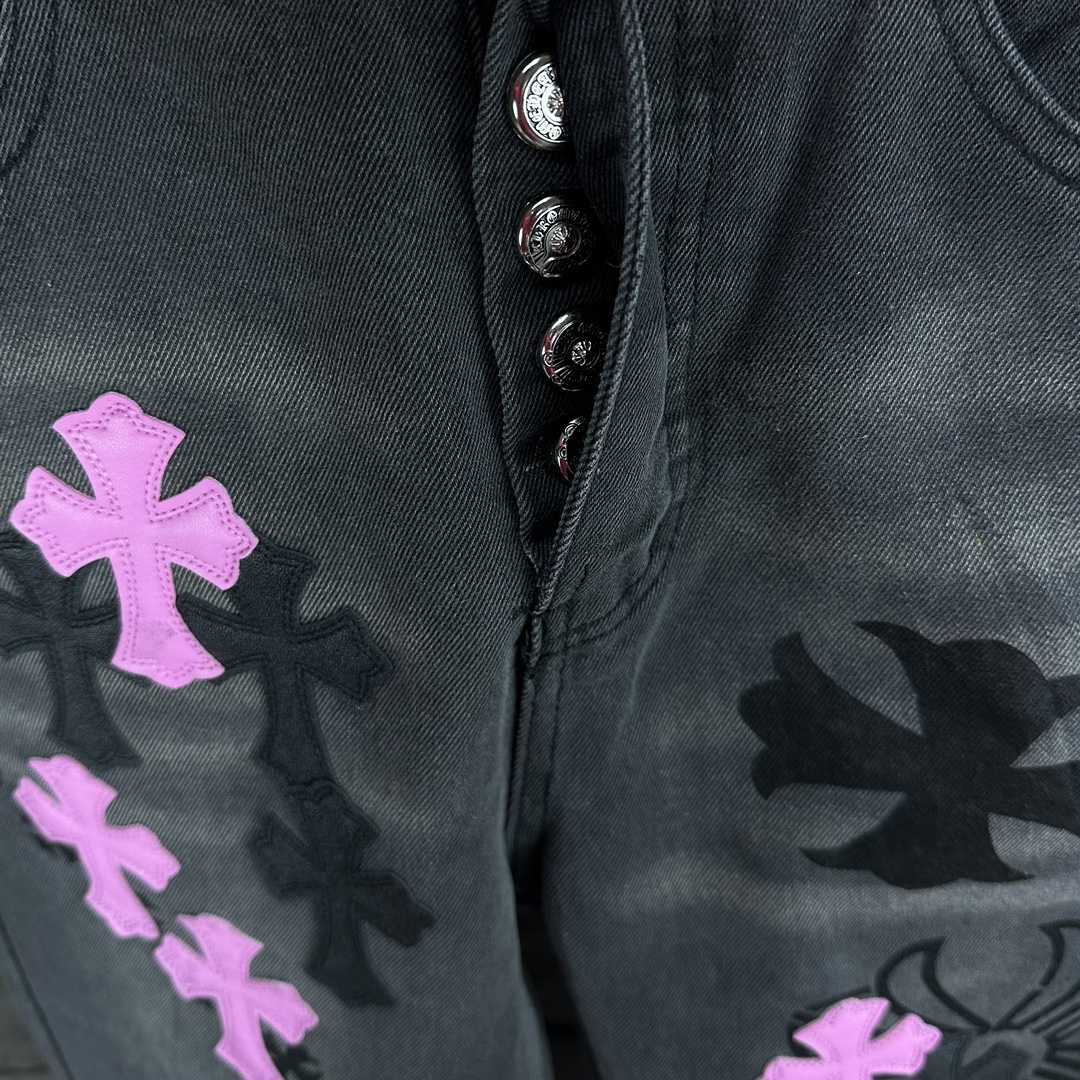 Chrome Hearts Straight Leg Jeans - DopestKickz