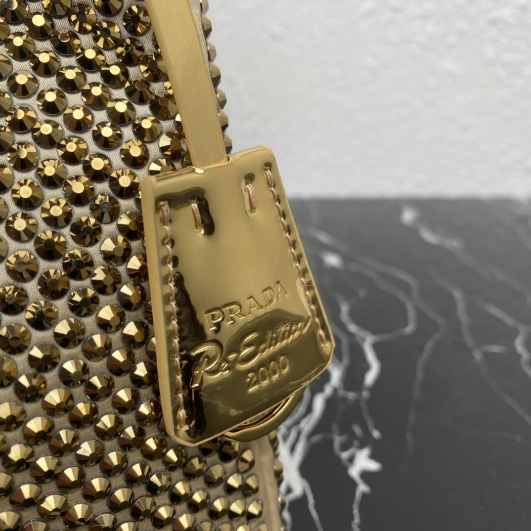 Prada Crystal Re-Edition 2000 Mini-bag  (23-13-5cm) - DopestKickz