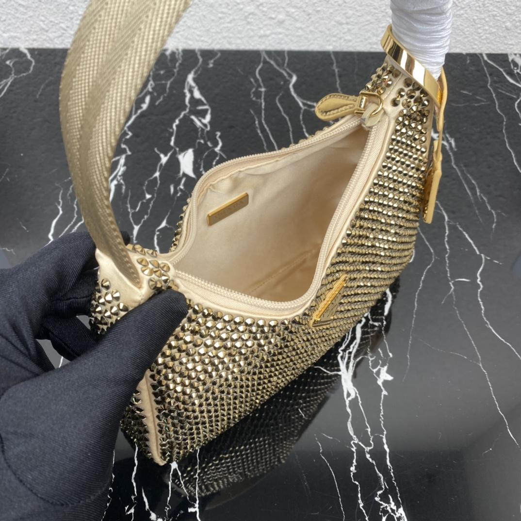 Prada Crystal Re-Edition 2000 Mini-bag  (23-13-5cm) - DopestKickz