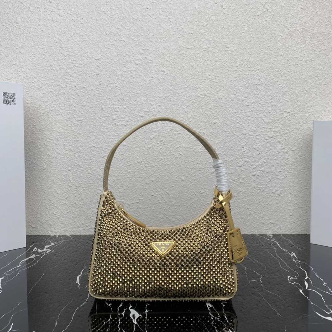 Prada Crystal Re-Edition 2000 Mini-bag  (23-13-5cm) - DopestKickz