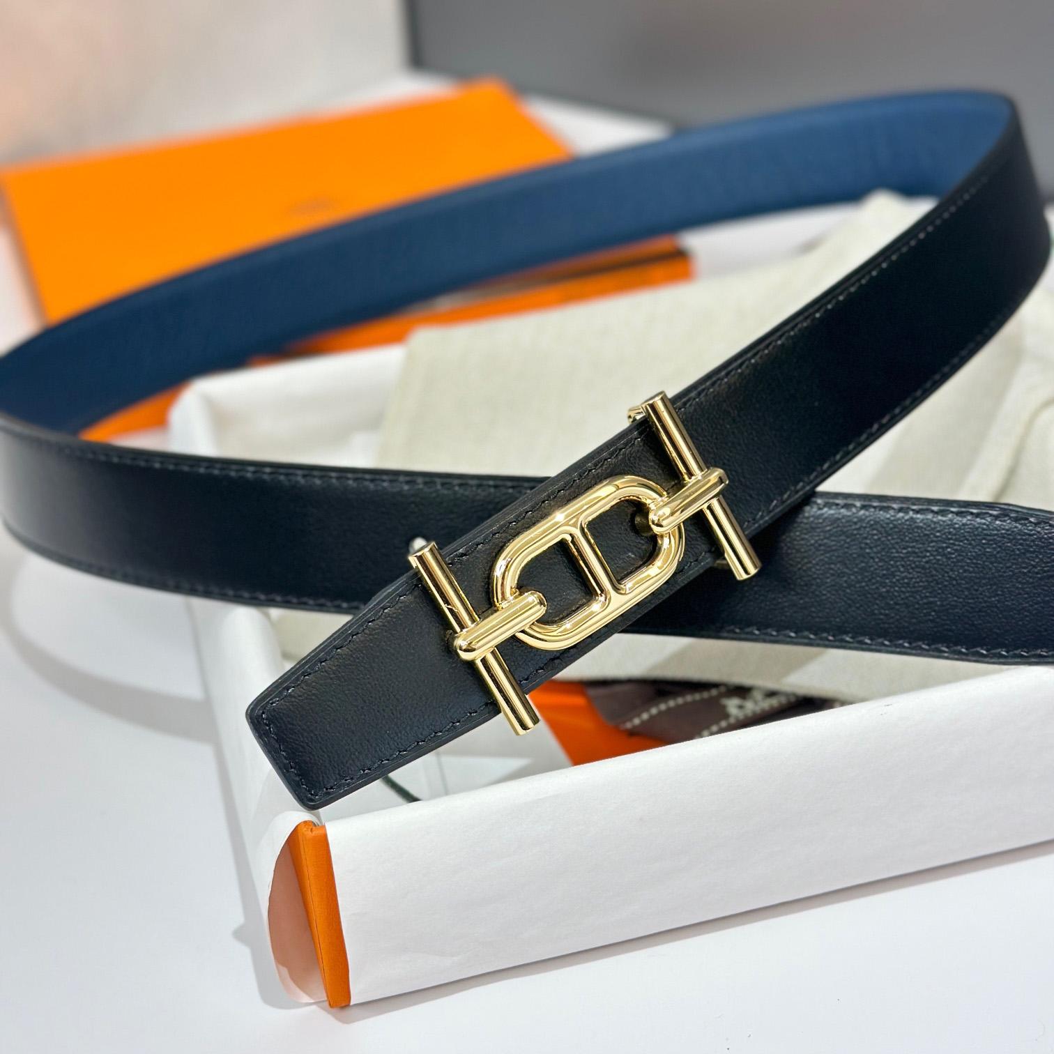 Hermes Ancre Buckle & Reversible Leather Strap 32mm - DopestKickz