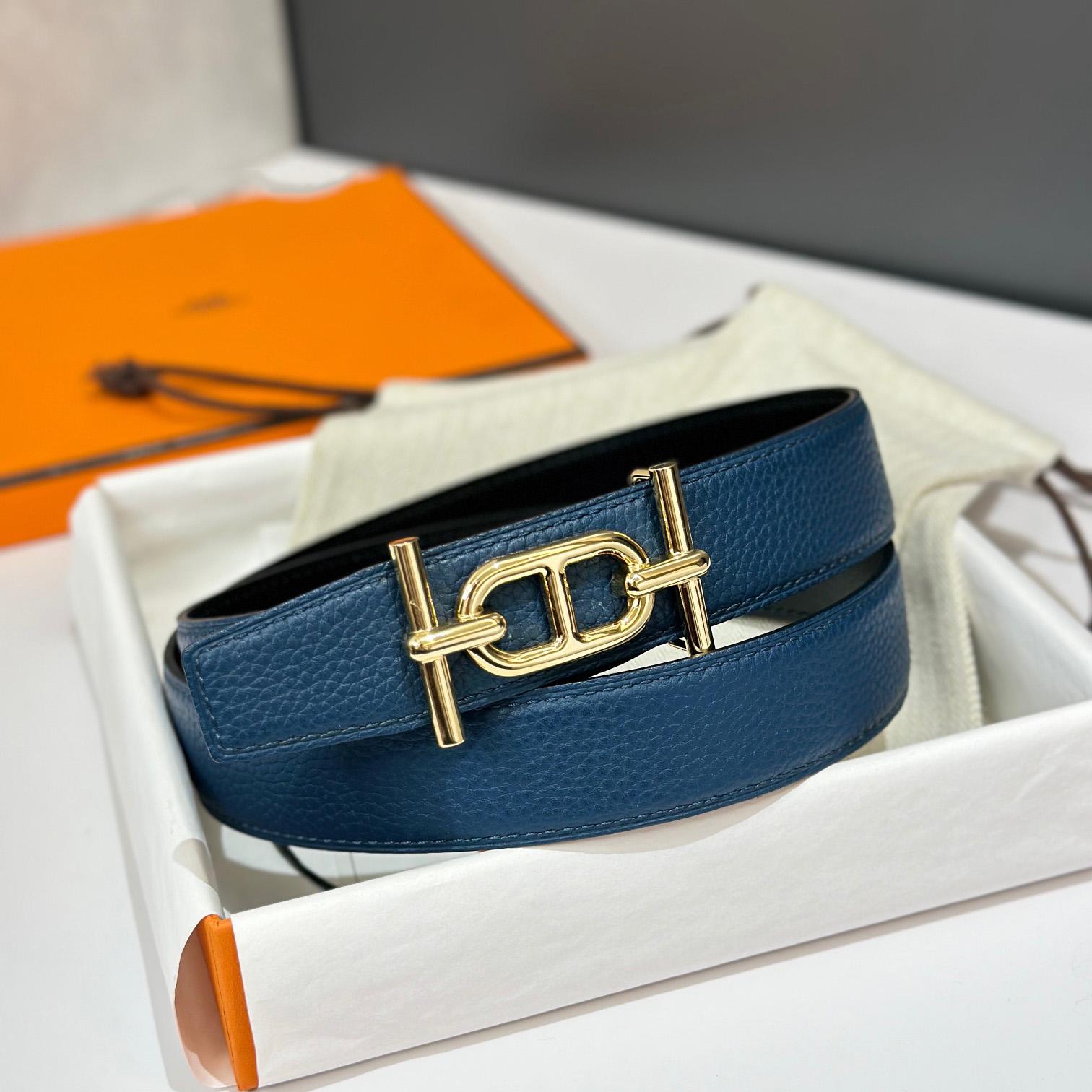 Hermes Ancre Buckle & Reversible Leather Strap 32mm - DopestKickz