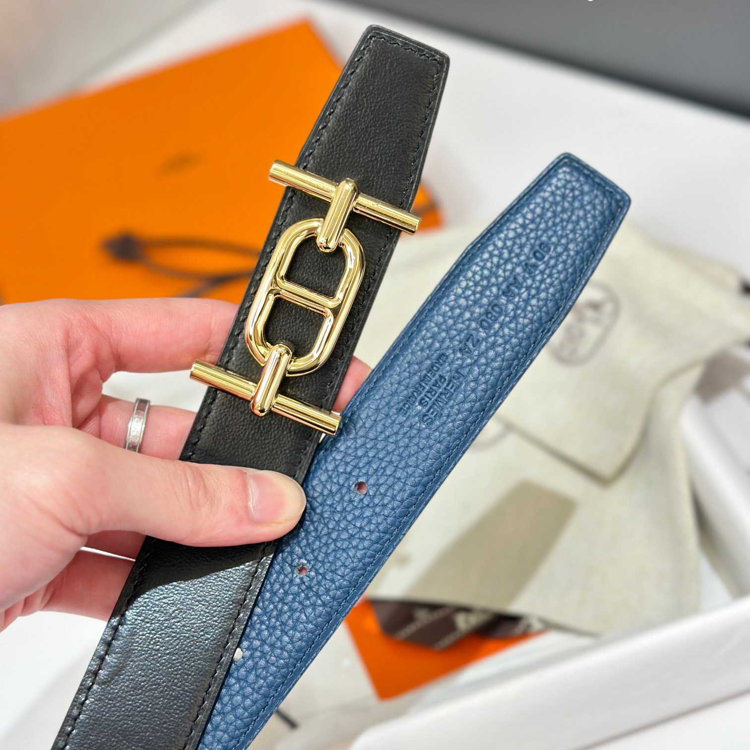 Hermes Ancre Buckle & Reversible Leather Strap 32mm - DopestKickz
