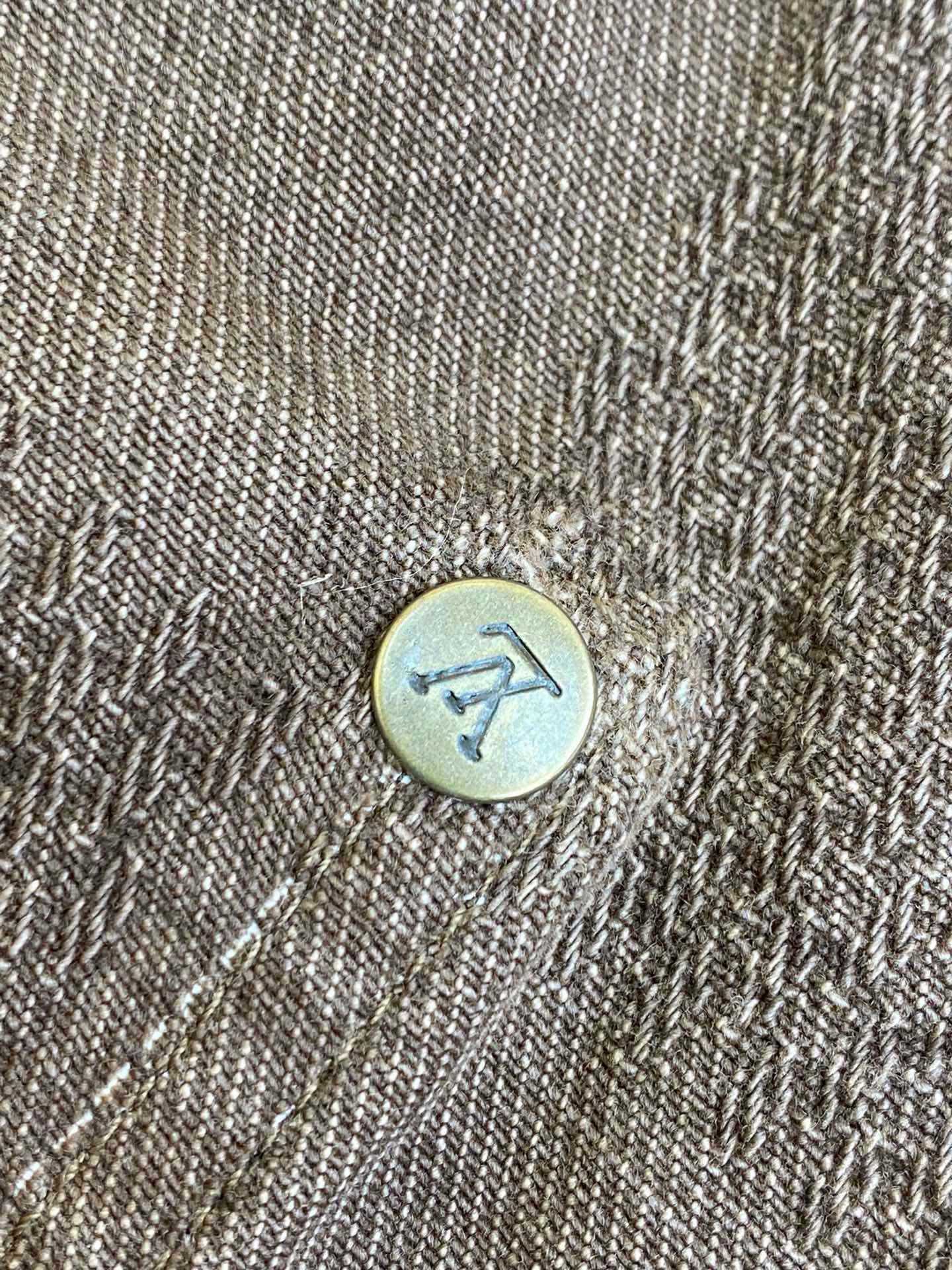 Louis Vuitton Brown Wash Effect Straight Leg Pants - DopestKickz