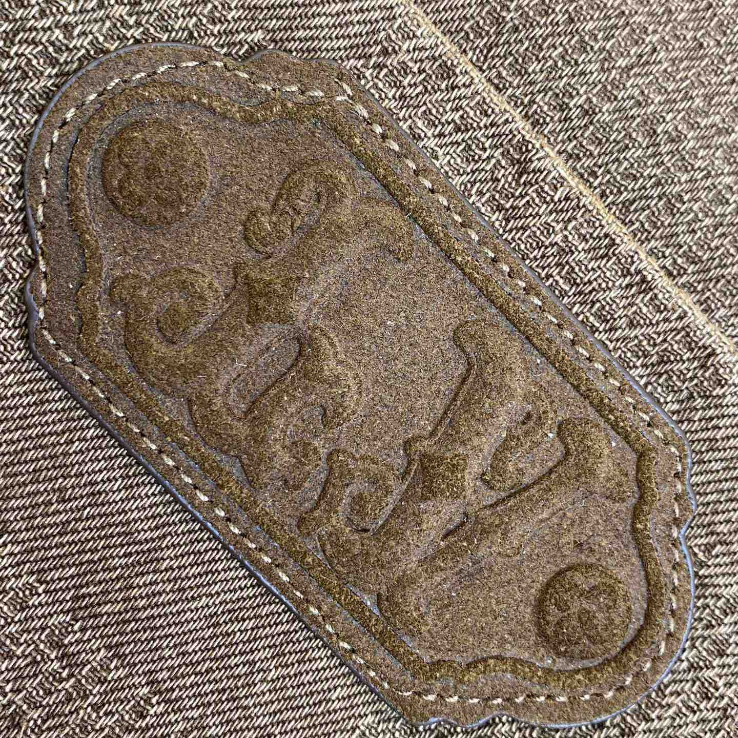 Louis Vuitton Brown Wash Effect Straight Leg Pants - DopestKickz