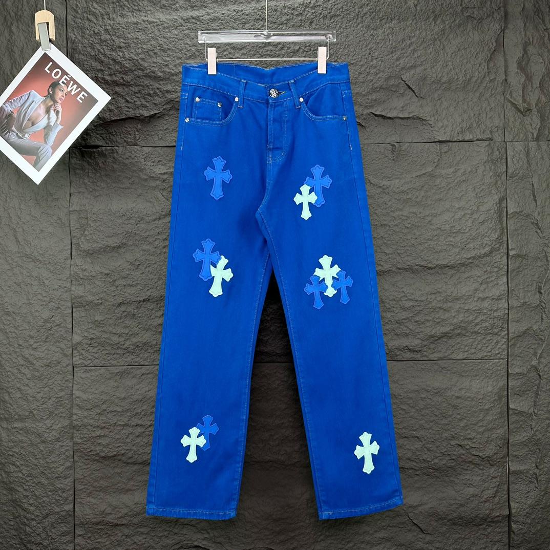 Chrome Hearts Straight Leg Jeans - DopestKickz