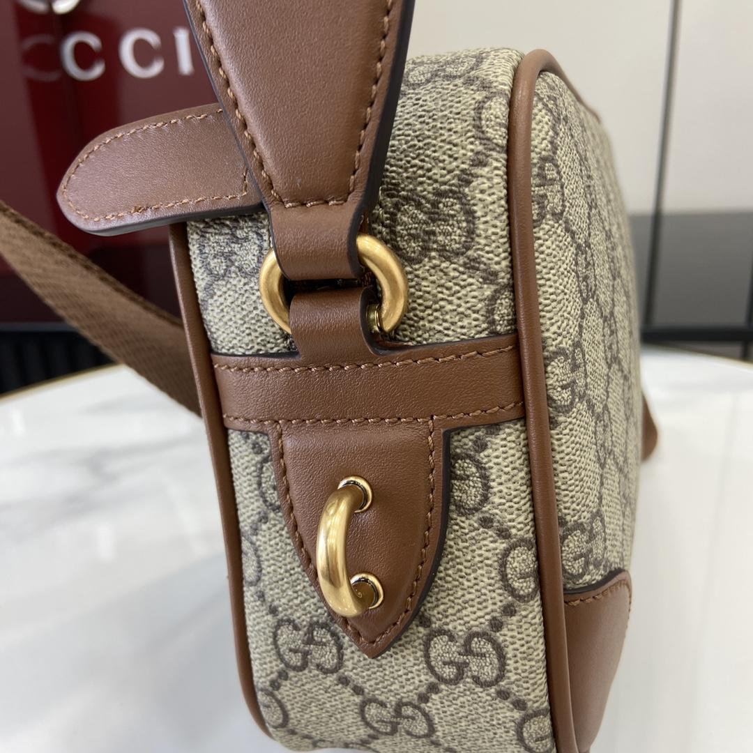 Gucci GG Emblem Embossed Super Mini Bag - DopestKickz