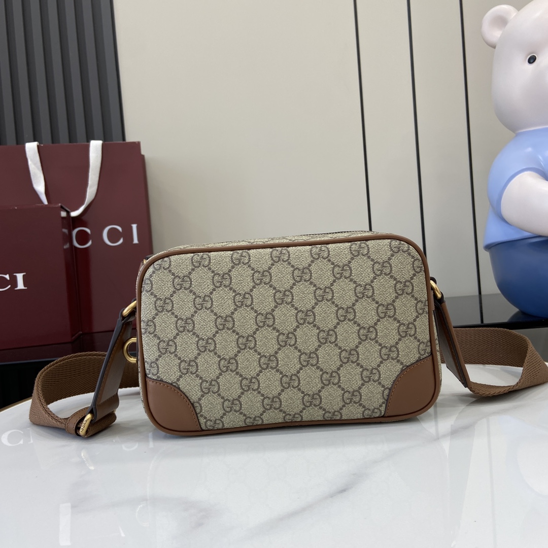 Gucci GG Emblem Embossed Super Mini Bag - DopestKickz