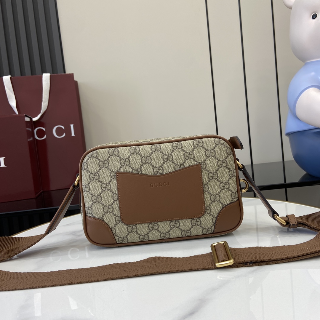 Gucci GG Emblem Embossed Super Mini Bag - DopestKickz