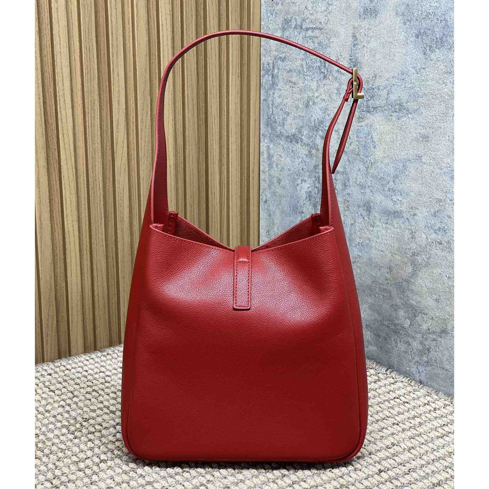 Saint Laurent LE 5 À 7 Supple Small In Grained Leather - DopestKickz