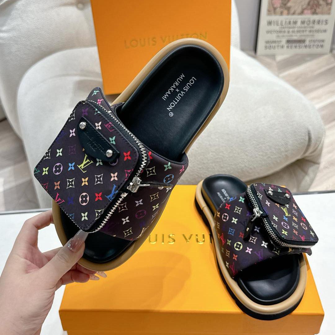 Louis Vuitton LV x TM Pool Pillow Flat Comfort Mule    - DopestKickz