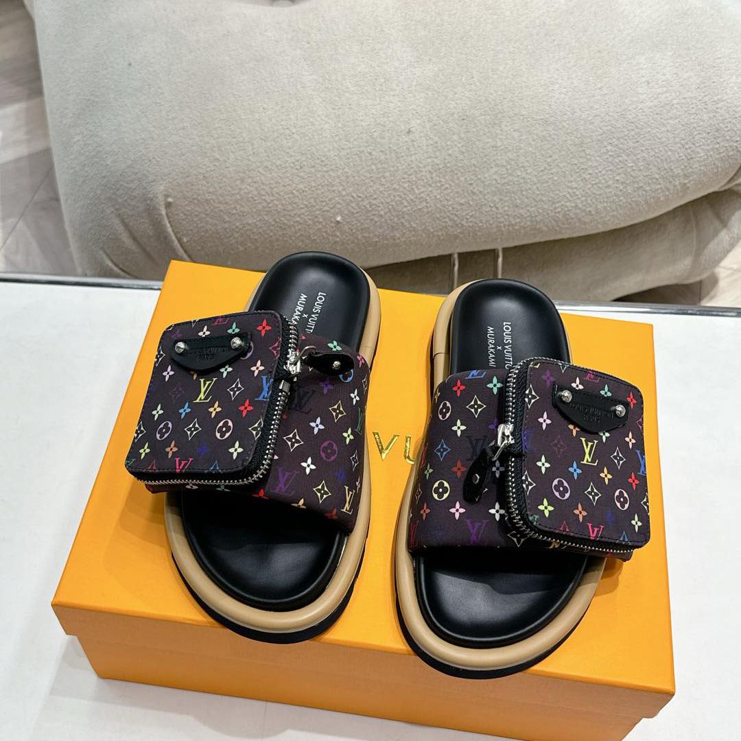 Louis Vuitton LV x TM Pool Pillow Flat Comfort Mule    - DopestKickz