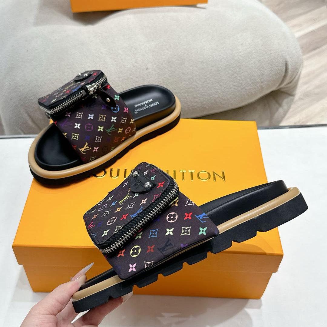 Louis Vuitton LV x TM Pool Pillow Flat Comfort Mule    - DopestKickz