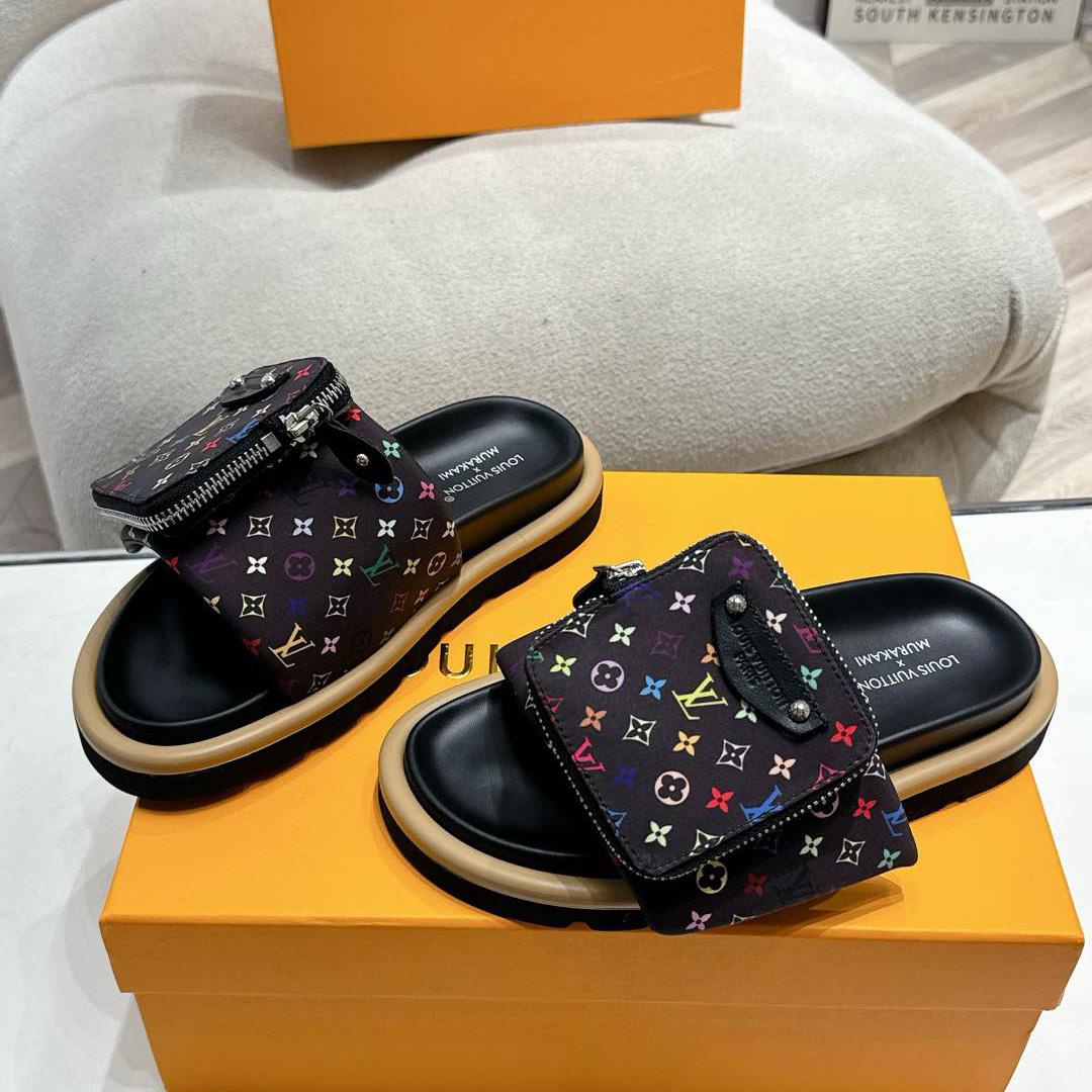 Louis Vuitton LV x TM Pool Pillow Flat Comfort Mule    - DopestKickz