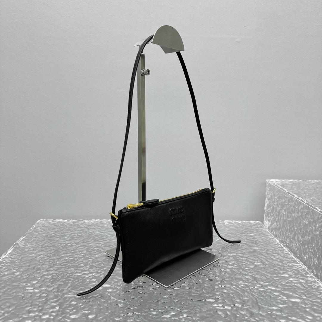 Miu Miu Nappa Leather Mini Pouch - DopestKickz