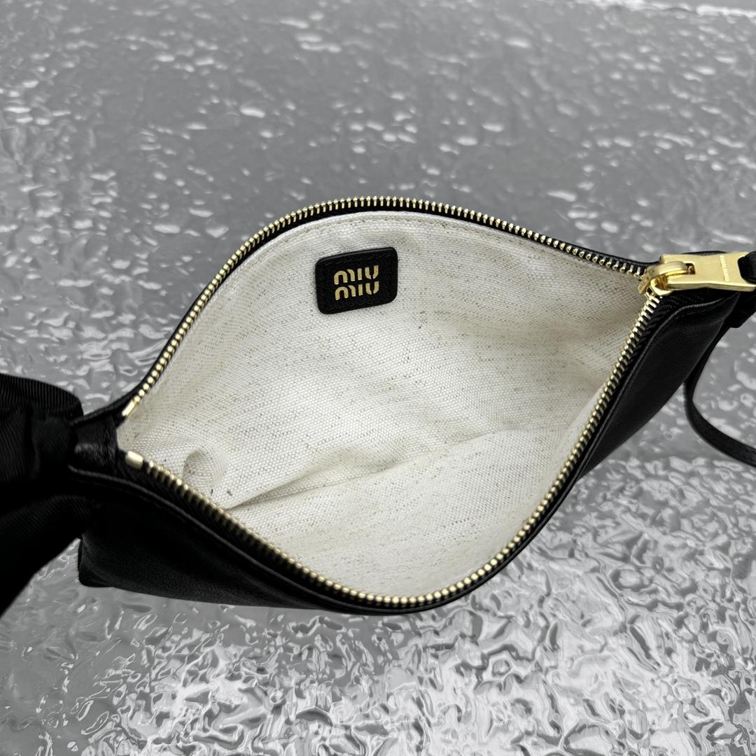 Miu Miu Nappa Leather Mini Pouch - DopestKickz