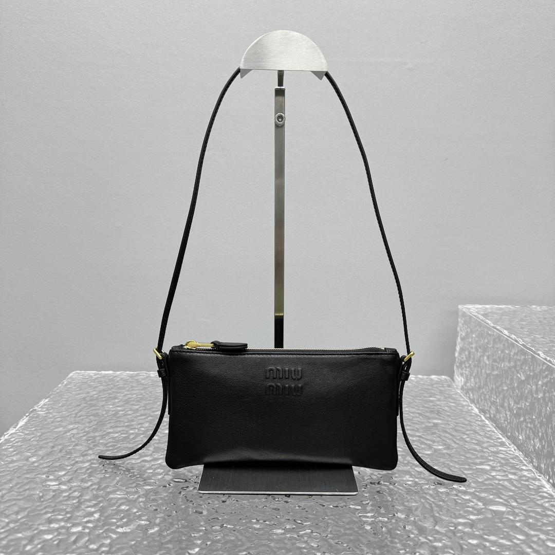 Miu Miu Nappa Leather Mini Pouch - DopestKickz