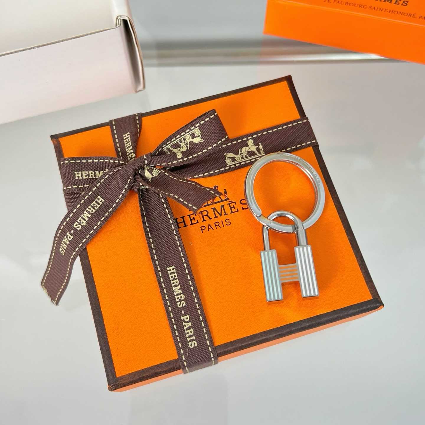 Hermes Cadenas Quizz Rainbow Key Ring - DopestKickz