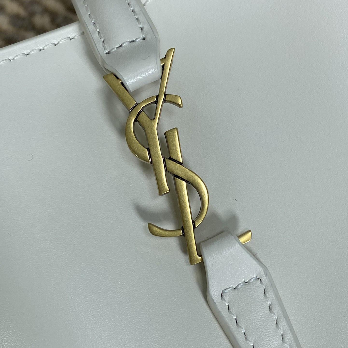 Saint Laurent Le 37 Mini In Shiny Leather - DopestKickz