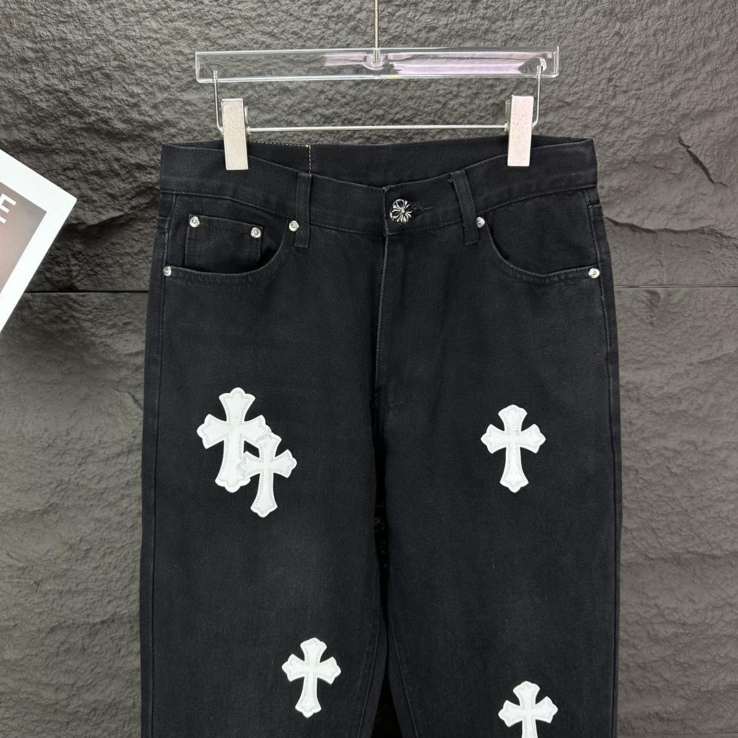 Chrome Hearts Straight Leg Jeans - DopestKickz