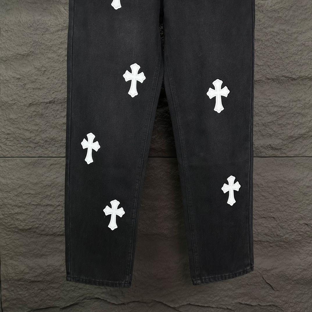 Chrome Hearts Straight Leg Jeans - DopestKickz