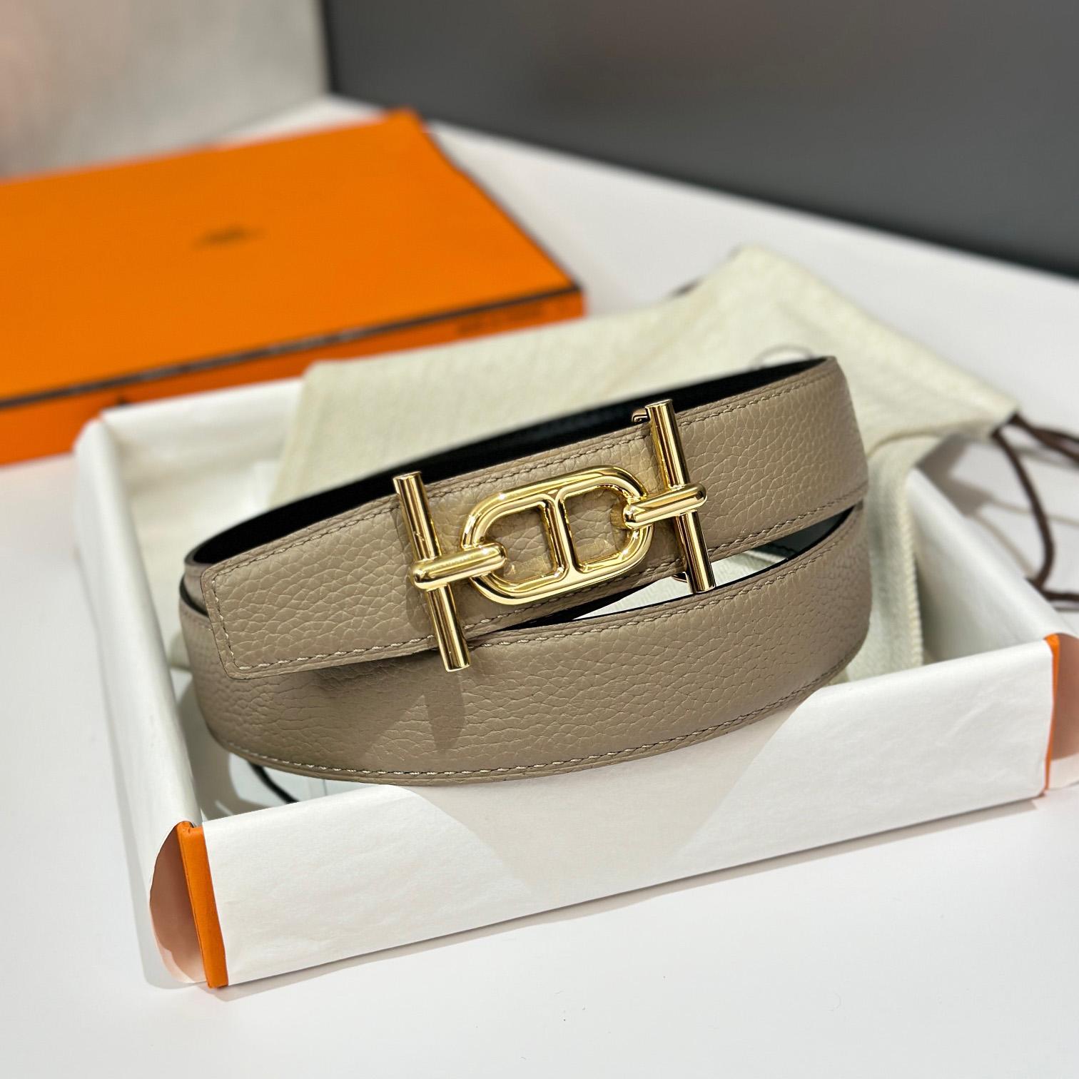 Hermes Ancre Buckle & Reversible Leather Strap 32mm - DopestKickz