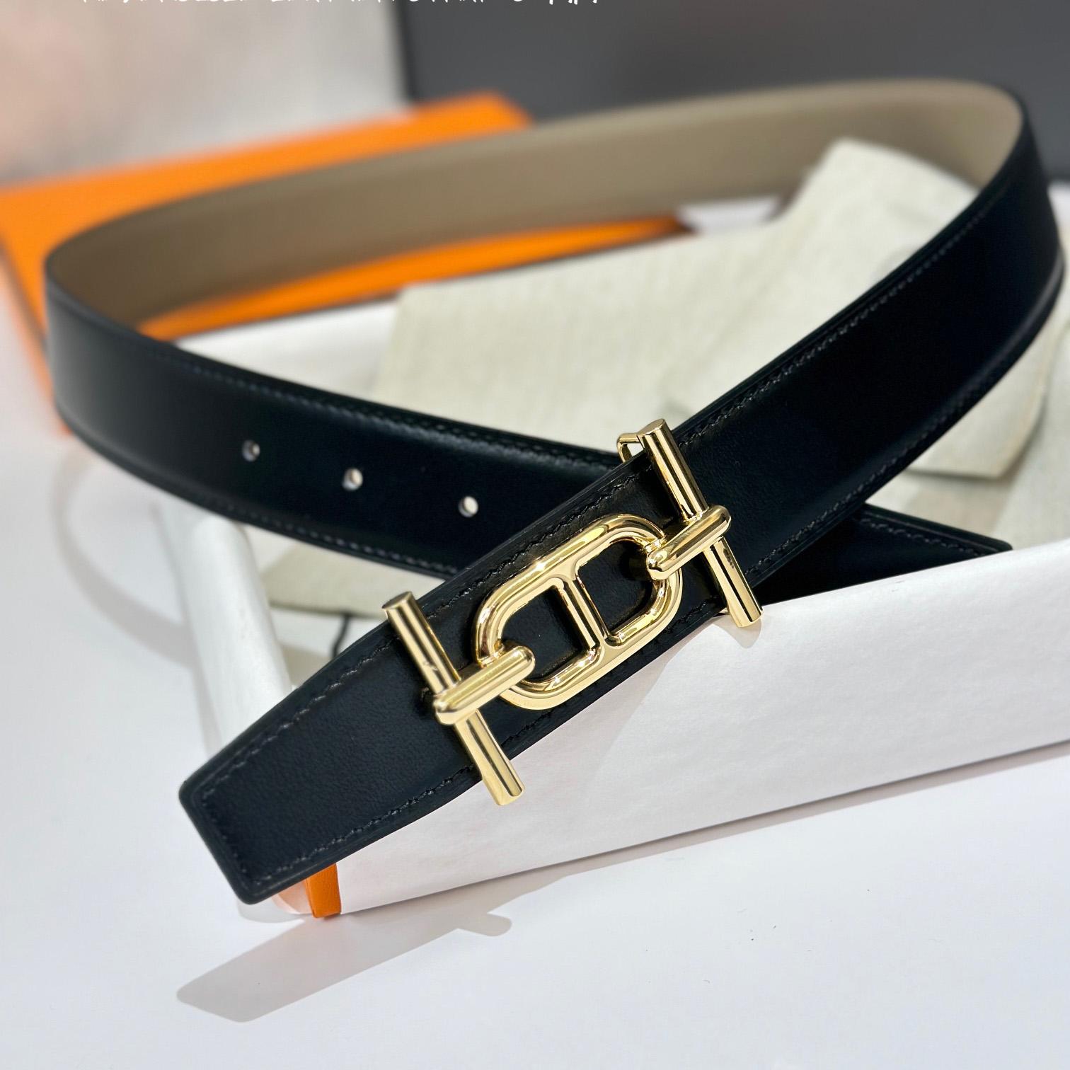 Hermes Ancre Buckle & Reversible Leather Strap 32mm - DopestKickz