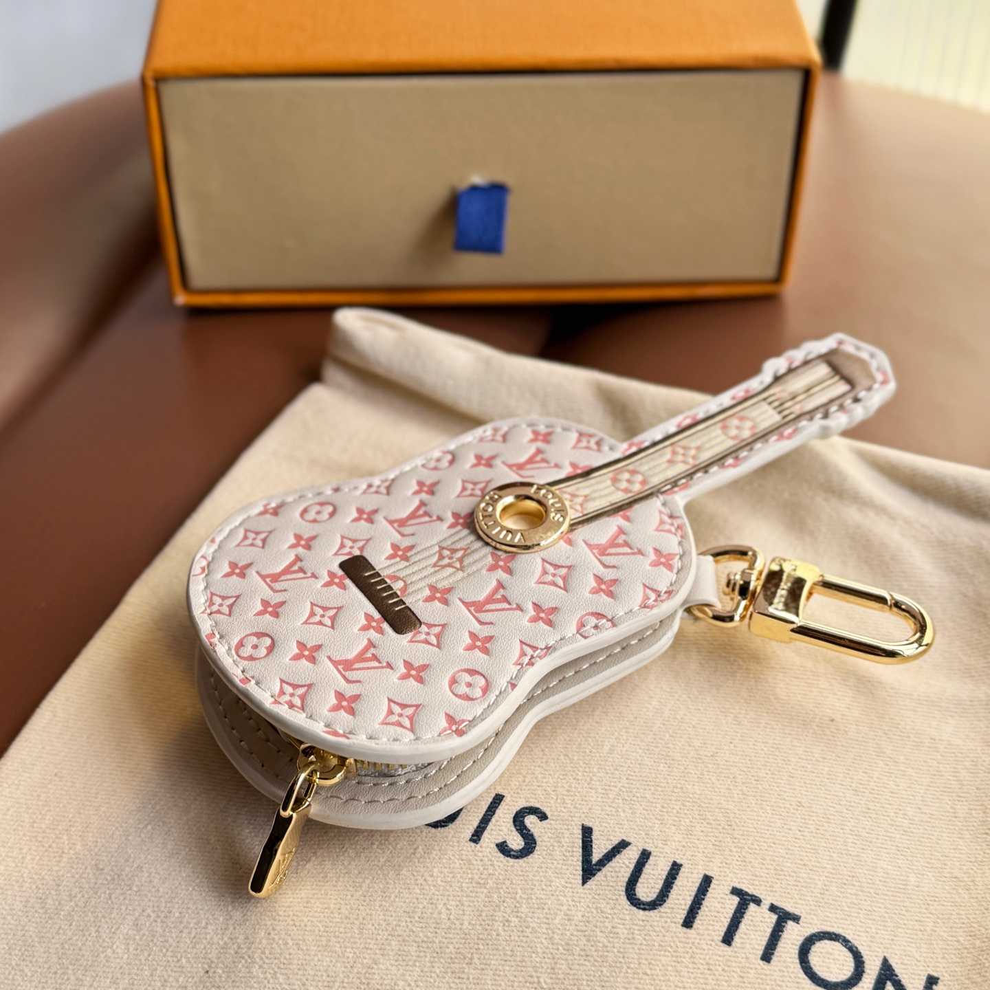 Louis Vuitton Guitar Pouch Bag Charm   M02032 - DopestKickz