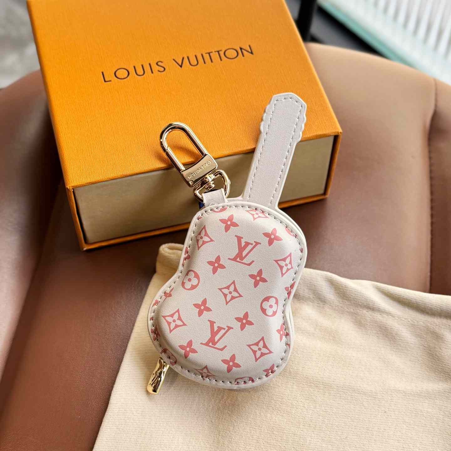 Louis Vuitton Guitar Pouch Bag Charm   M02032 - DopestKickz