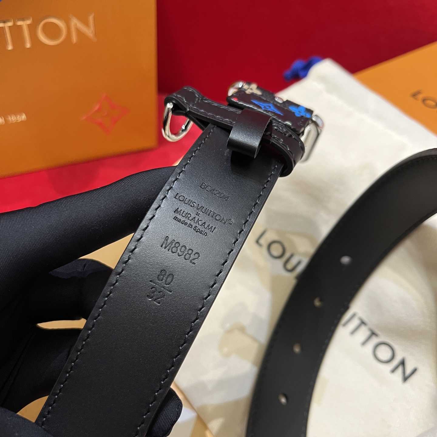 Louis Vuitton LV x TM LV D-Ring 30mm Belt   M8982W - DopestKickz