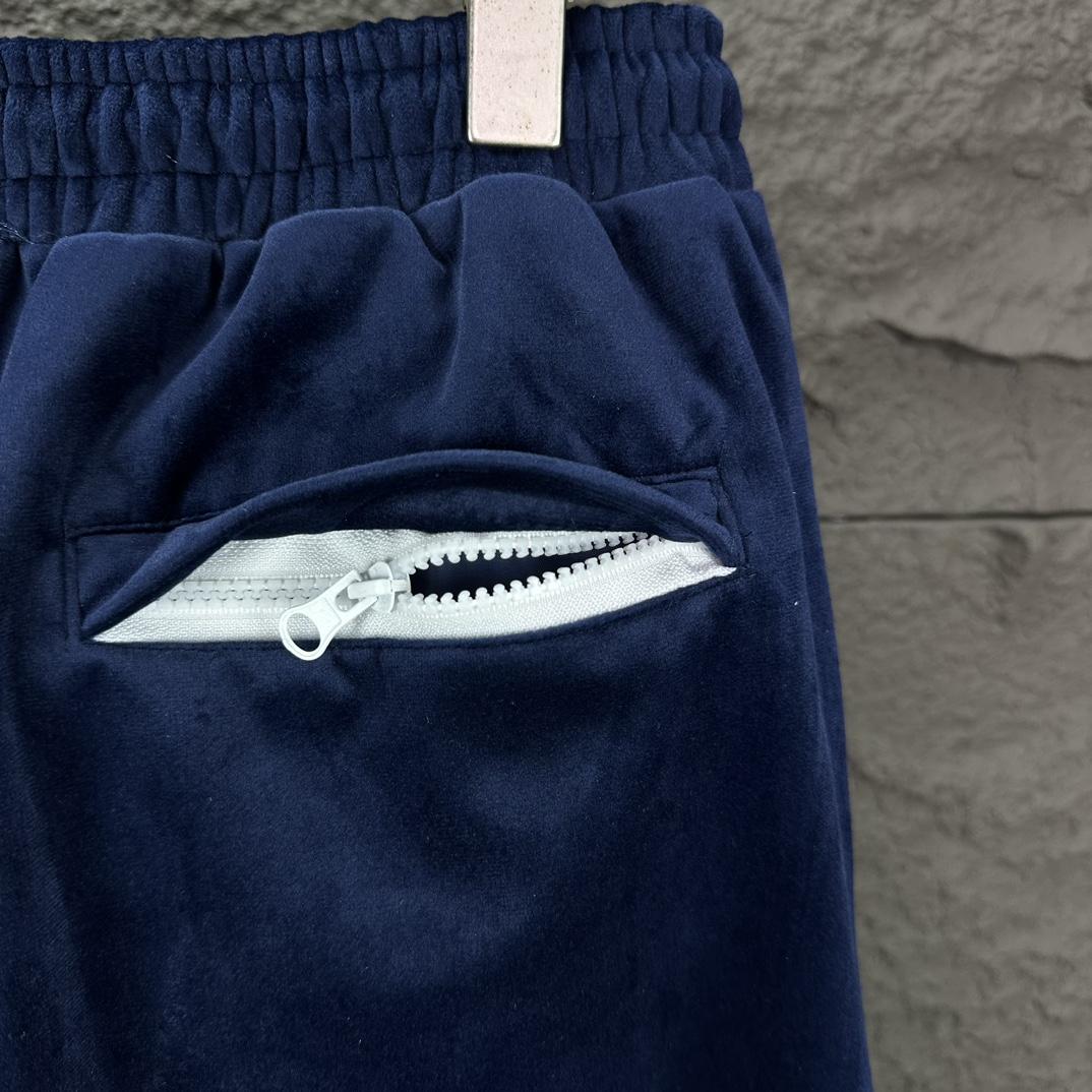 Celine Straight-Leg Logo-Embroidered Cotton-Blend Velour Track Pants - DopestKickz