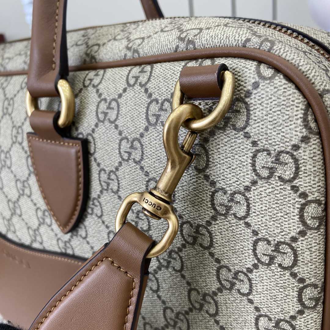 Gucci GG Emblem Medium Briefcase - DopestKickz