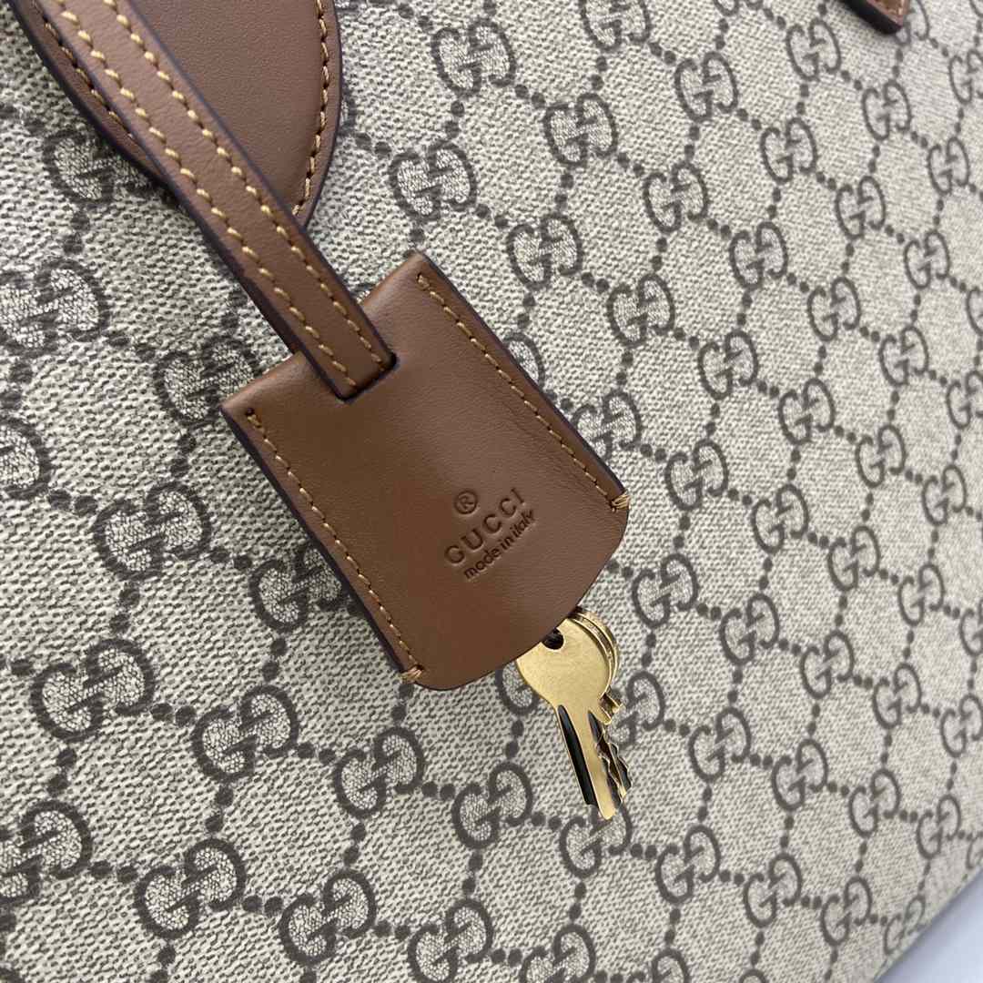 Gucci GG Emblem Medium Briefcase - DopestKickz