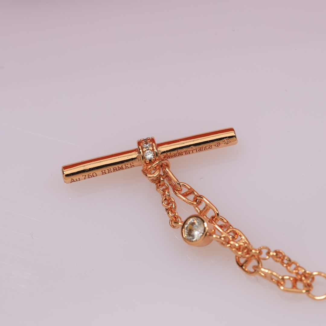 Hermes Chaine D'ancre Chaos Lariat Necklace - DopestKickz