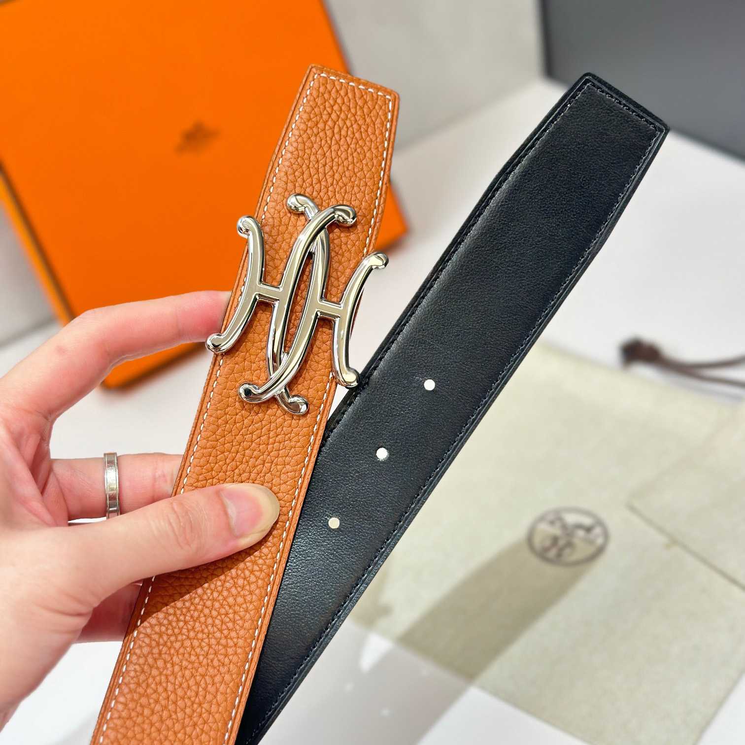 Hermes Neo Lift Belt Buckle & Reversible Leather Strap 38 mm - DopestKickz