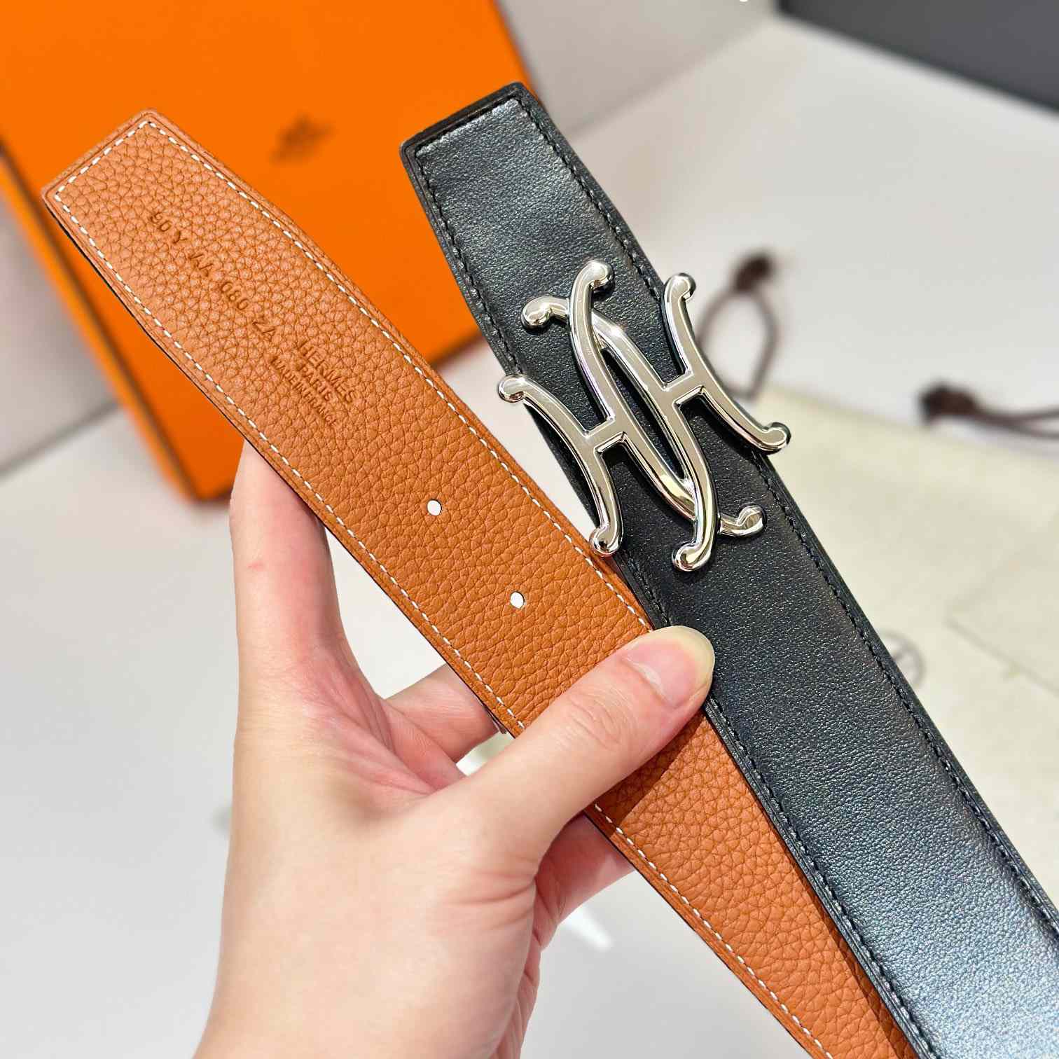 Hermes Neo Lift Belt Buckle & Reversible Leather Strap 38 mm - DopestKickz
