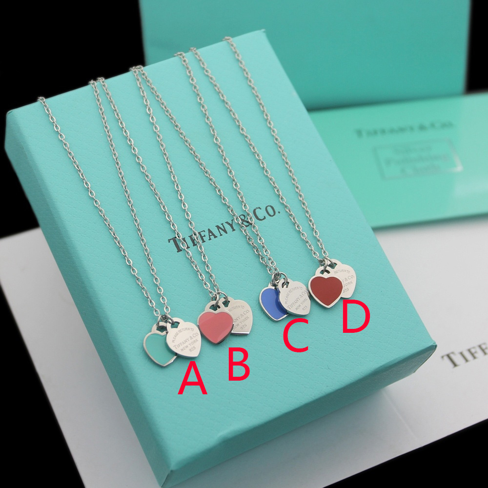 Tiffany & Co. Double Heart Tag Pendant - DopestKickz