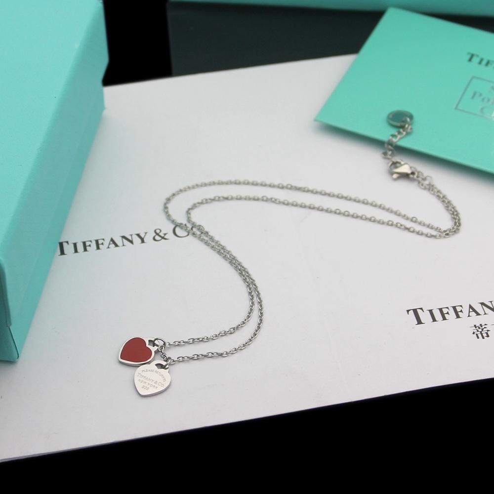 Tiffany & Co. Double Heart Tag Pendant - DopestKickz