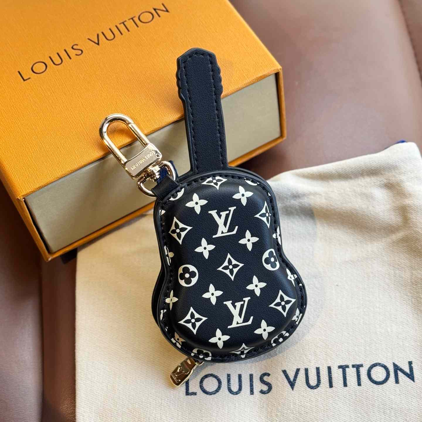 Louis Vuitton Guitar Pouch Bag Charm   M02032 - DopestKickz