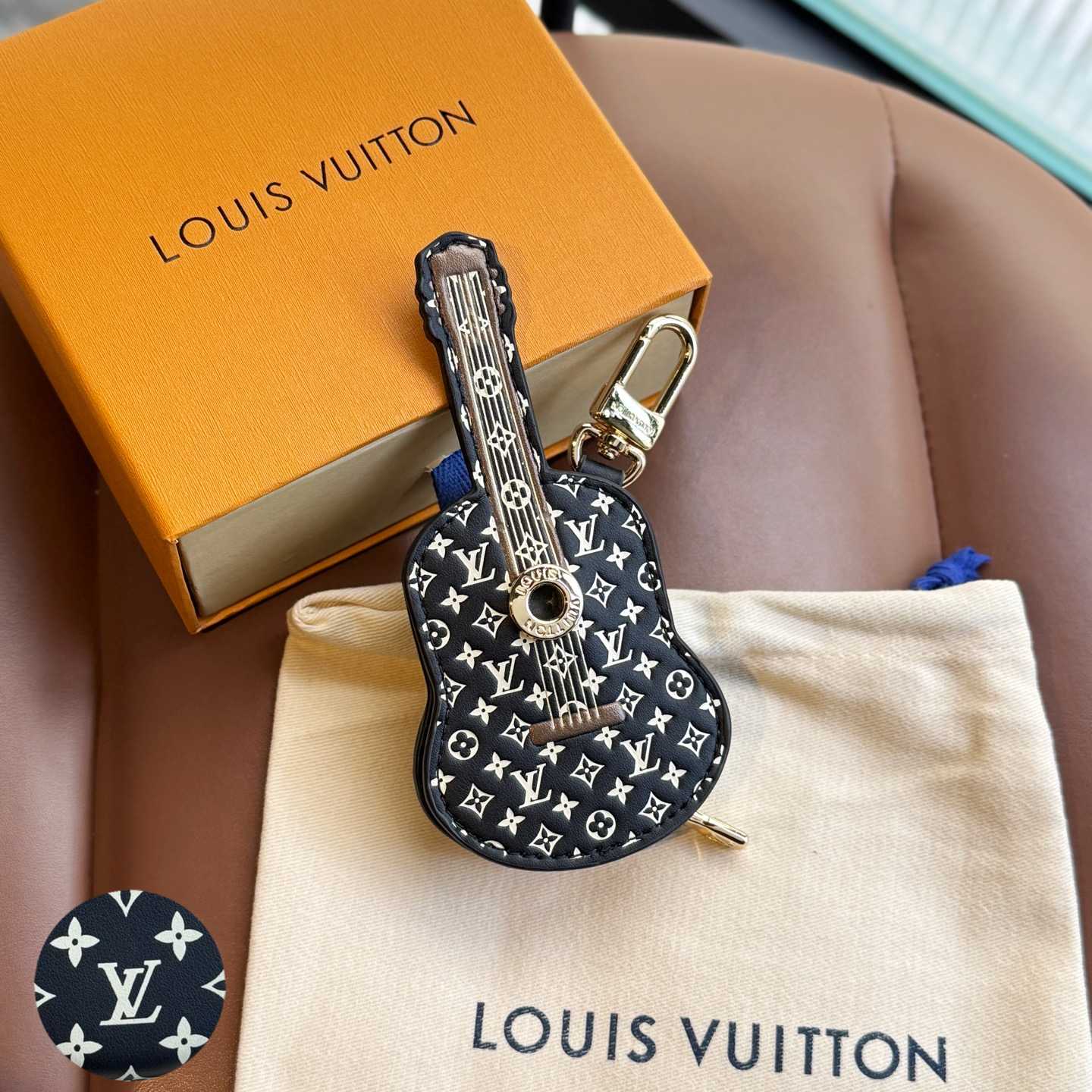 Louis Vuitton Guitar Pouch Bag Charm   M02032 - DopestKickz