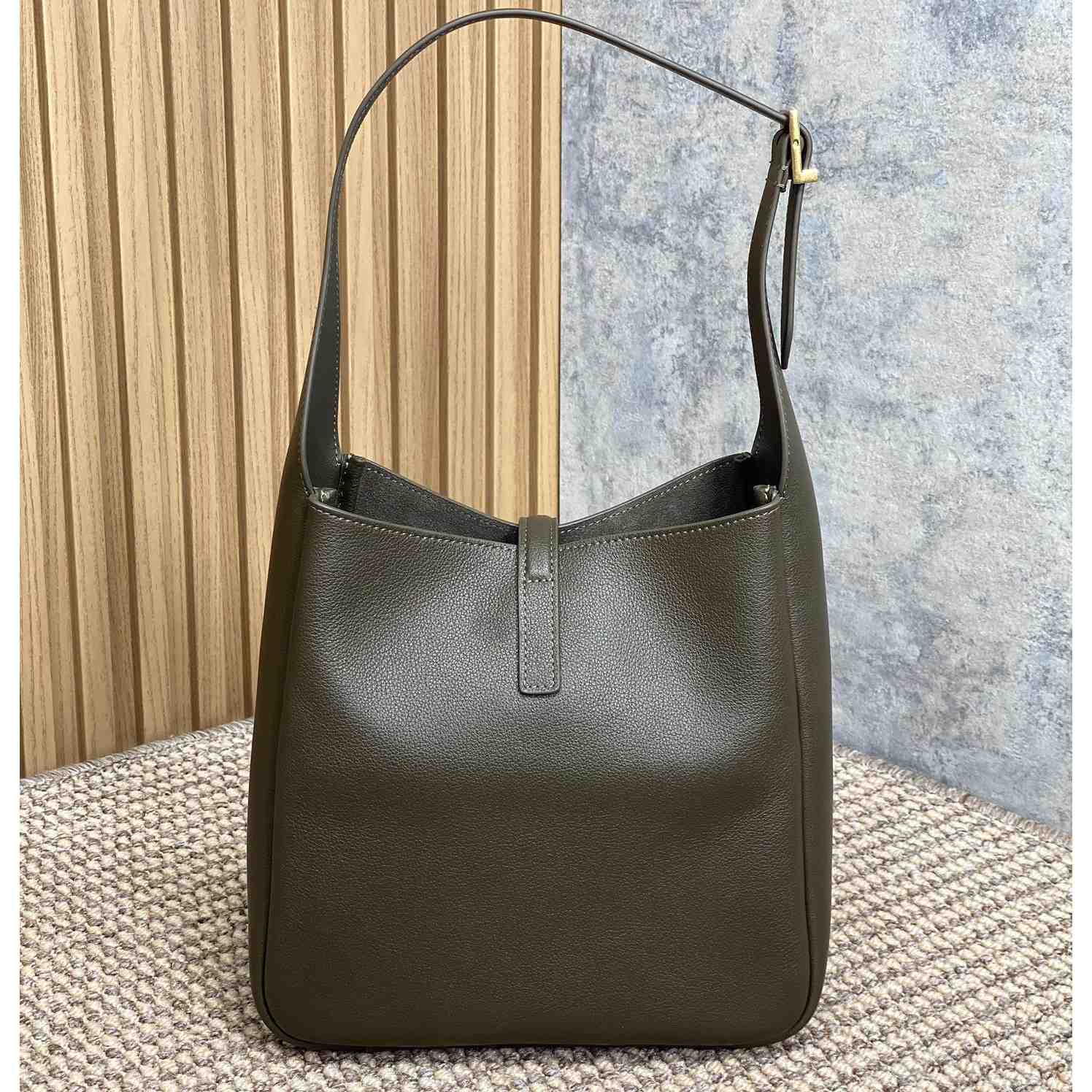 Saint Laurent LE 5 À 7 Supple Small In Grained Leather - DopestKickz