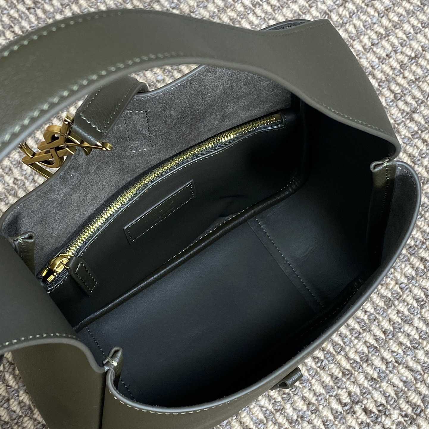 Saint Laurent LE 5 À 7 Supple Small In Grained Leather - DopestKickz