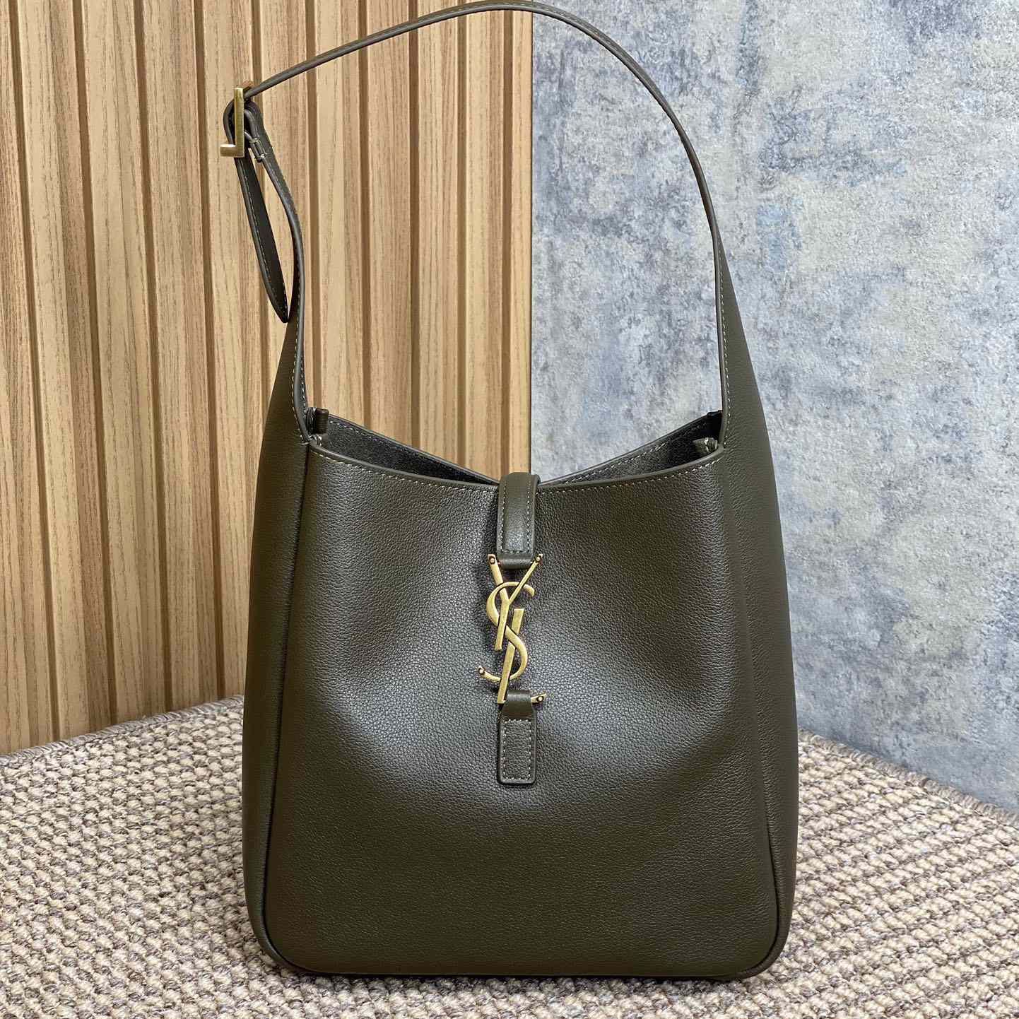 Saint Laurent LE 5 À 7 Supple Small In Grained Leather - DopestKickz